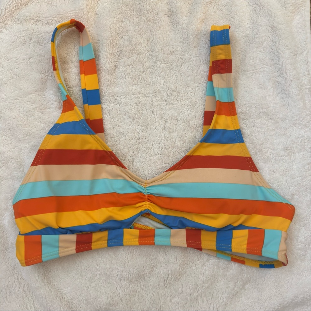 Bikini Lab Striped Bikini Top